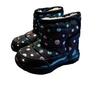 HOBIBEAR Little Kids size 4R Girls Snow Boots Waterproof Slip Resistant